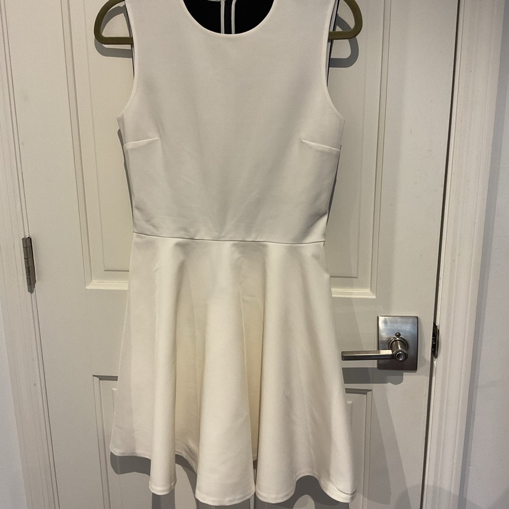 Diane von Furstenberg Black and White Colorblock Dress